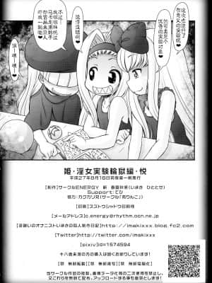 [白菜汉化组] (C88) [サークルENERGY (新春夏秋冬)] 姫・淫女実験輪獄編・悦 (ハイパーあんな)_31