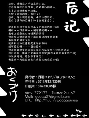 (C85) [ねじやのひと (丹羽ユカリ)] きらわれアクメせいじゃちゃん | 喜欢恶作剧的正邪酱 (東方Project) [中国翻訳]_27
