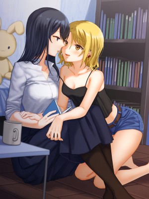 [Bird Forest(枭森)] 1RTで仲悪いノンケ女子たちが1秒キスするシリーズ③お試し同棲してみない- [中国翻訳]_01