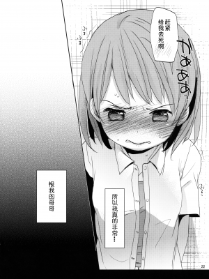 [水土不服汉化组] (C91) [おかだ亭 (岡田コウ)] オレのかわいくない妹について_21