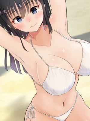 (同人CG集) [にぼ煮干 (にぼ)] 関西訛りの彼女の友達と2人きりの内緒な温泉旅行2 海水浴編_038__038