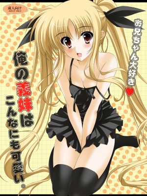 [清純突破漢化] (リリカルマジカル10) [HATENA-BOX (おだけんいち)] 俺の義妹はこんなにも可愛い。 (魔法少女リリカルなのは)_01