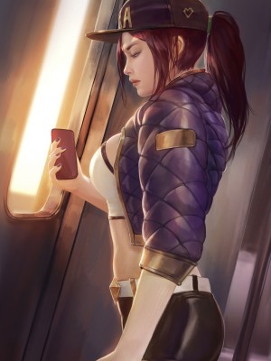 [Firolian] In the subway - KDA Akali -_011